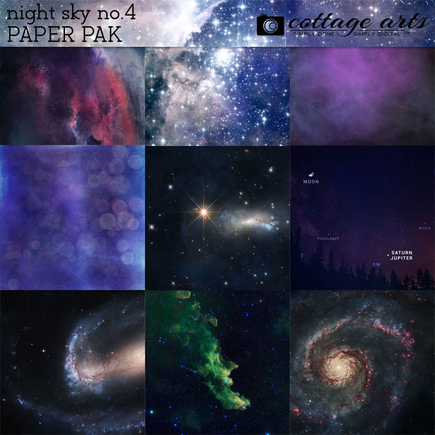 Night Sky Paper Pak 4