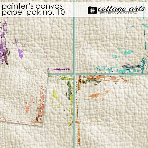 Painter's Canvas 10 Paper Pak