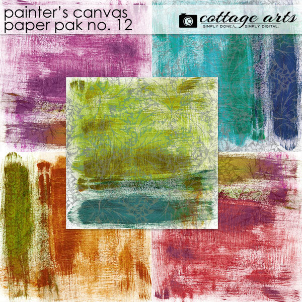 Painter's Canvas 12 Paper Pak