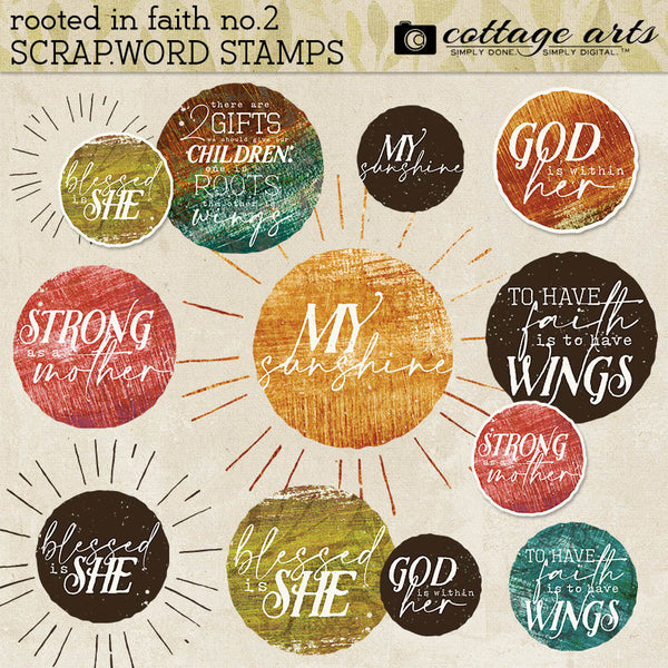 Rooted in Faith 2 Scrap.Word Stamps