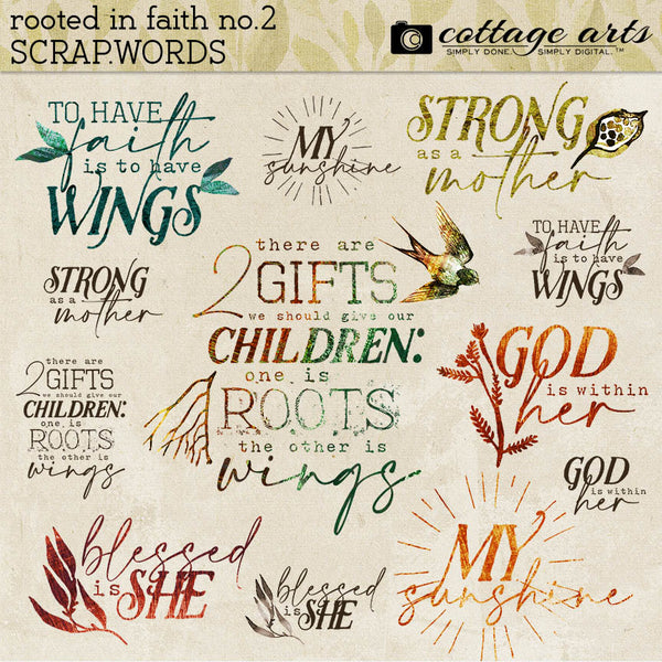 Rooted in Faith 2 Scrap.Words