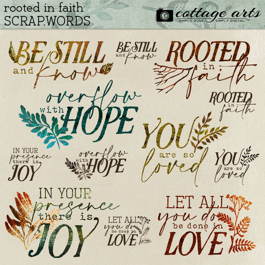 Rooted in Faith Scrap.Words