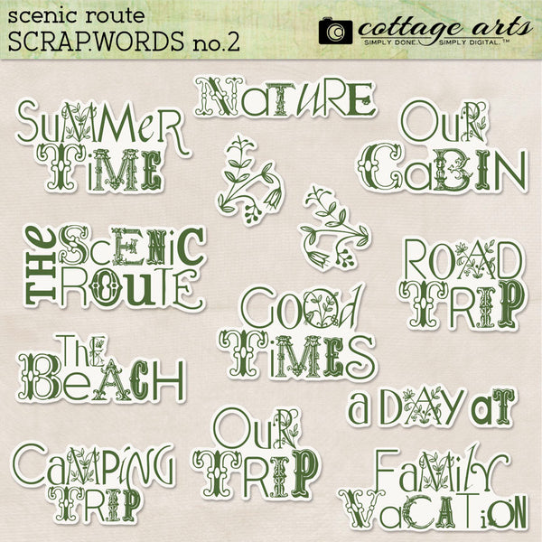 Travel Scrap.Words Collection