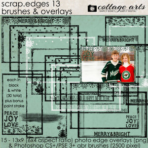 Scrap.Edges 13 Brushes & Overlays