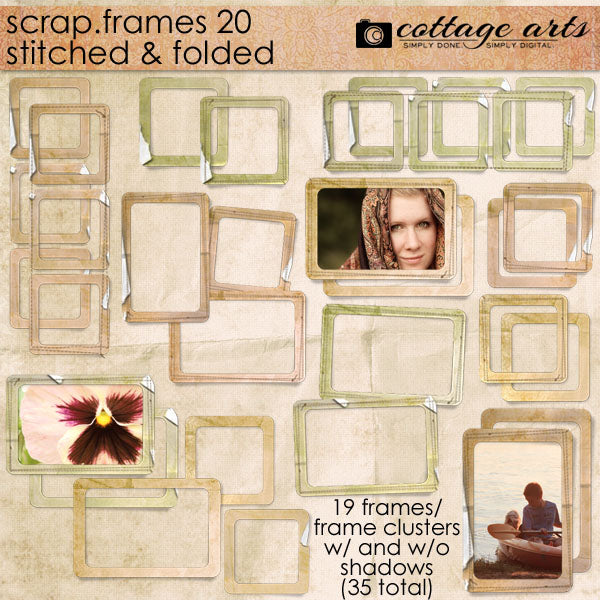 Scrap.Frames 20 - Stitched and Folded