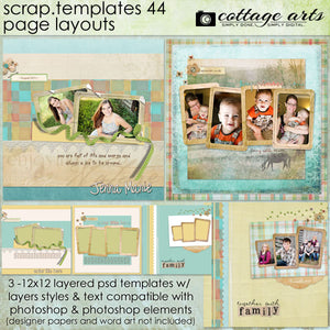 Scrap Templates 44 - Page Layouts