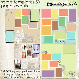 Scrap Templates 50 - Page Layouts