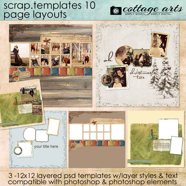 Scrap Templates 10 - Page Layouts