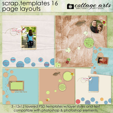 Scrap Templates 16 - Page Layouts