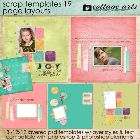Scrap Templates 19 - Page Layouts