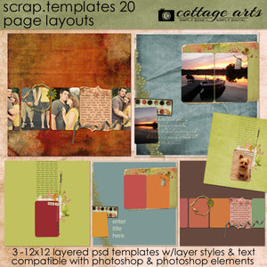 Scrap Templates 20 - Page Layouts