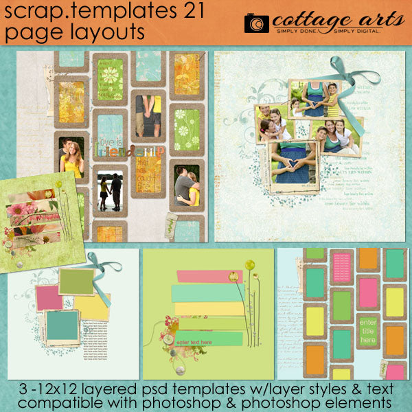Scrap Templates 21 - Page Layouts