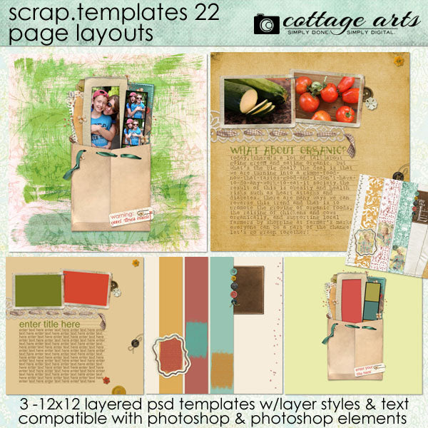 Scrap Templates 22 - Page Layouts