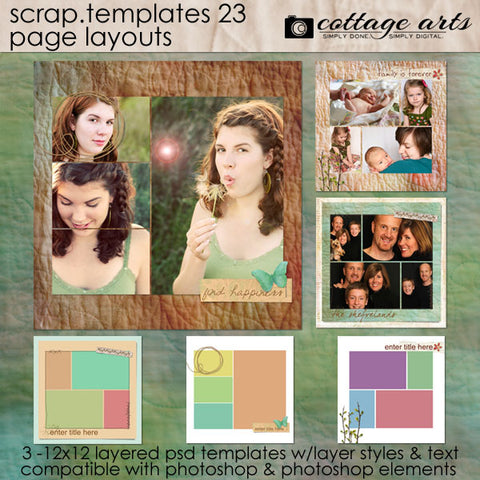 Scrap Templates 23 - Page Layouts