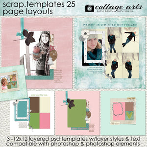 Scrap Templates 25 - Page Layouts