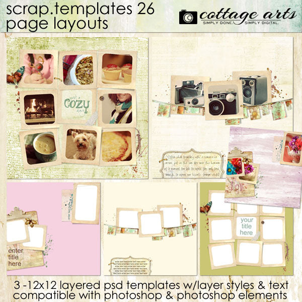 Scrap Templates 26 - Page Layouts