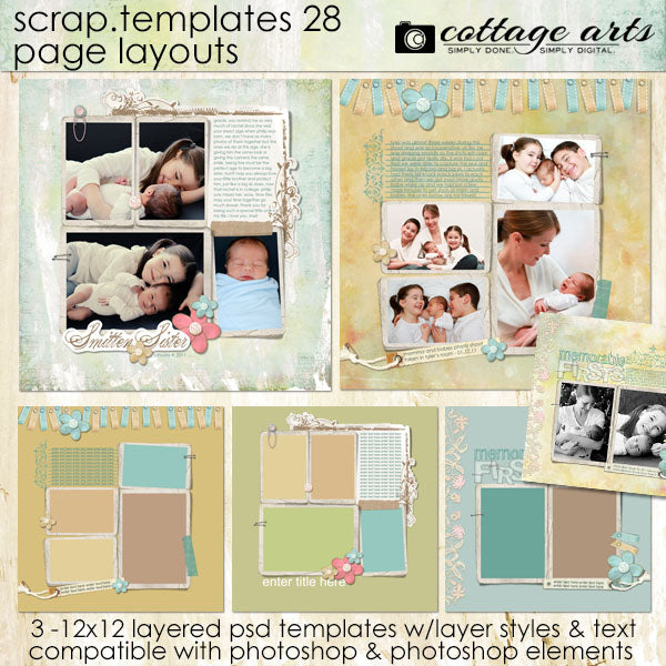 Scrap Templates 28 - Page Layouts
