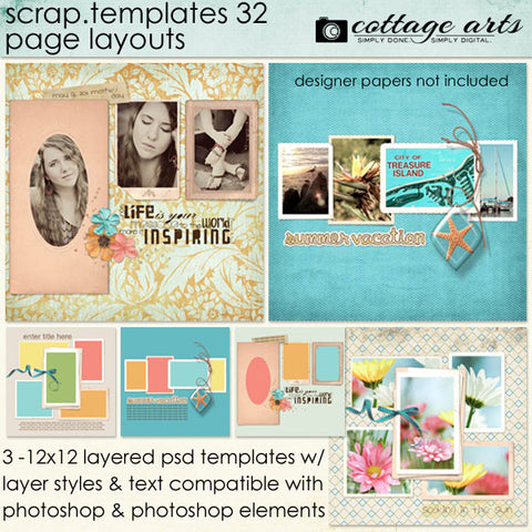 Scrap Templates 32 - Page Layouts