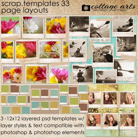 Scrap Templates - Page Layouts 33