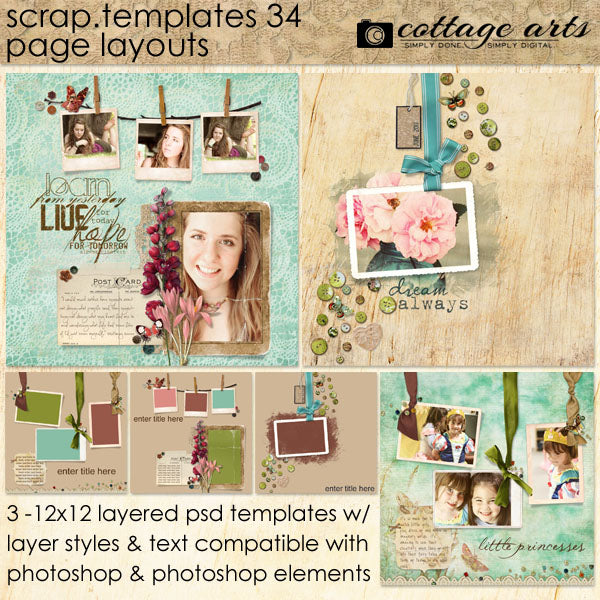 Scrap Templates 34 - Page Layouts