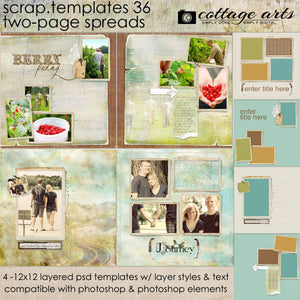 Scrap Templates 36 - Two-Page Spreads
