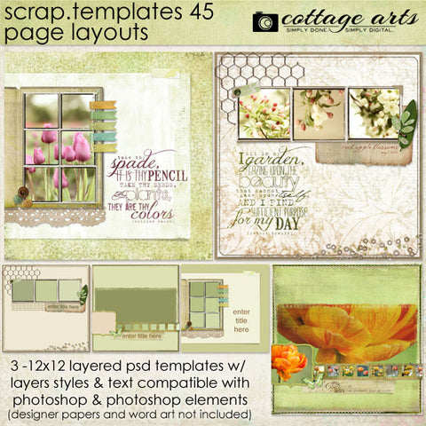Scrap Templates 45 - Page Layouts