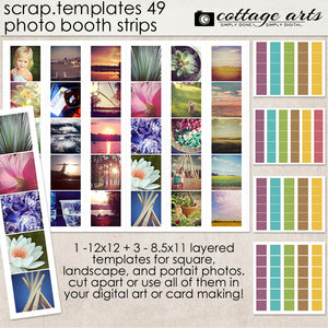 Scrap Templates 49 - Photo Booth Strips