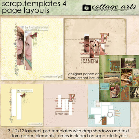 Scrap Templates 4 - Page Layouts