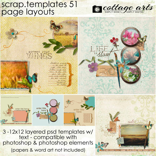 Scrap Templates 51 - Page Layouts