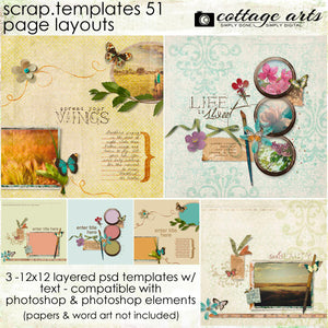 Scrap Templates 51 - Page Layouts