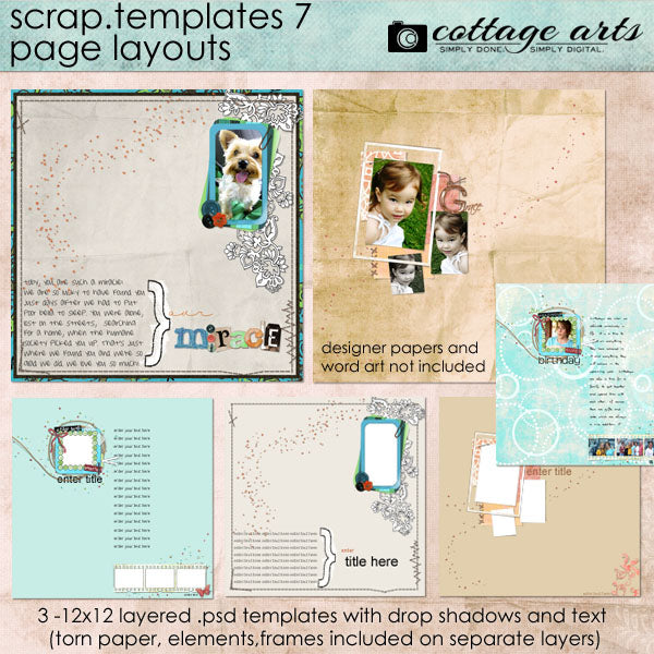 Scrap Templates 7 - Page Layouts