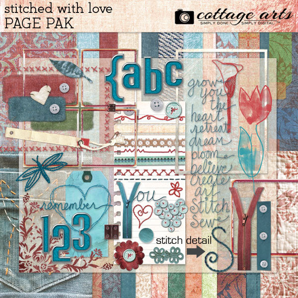 Stitched With Love Page Pak