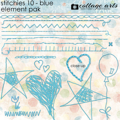 Stitchies 10 - Blue Element Pak