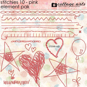 Stitchies 10 - Pink Element Pak