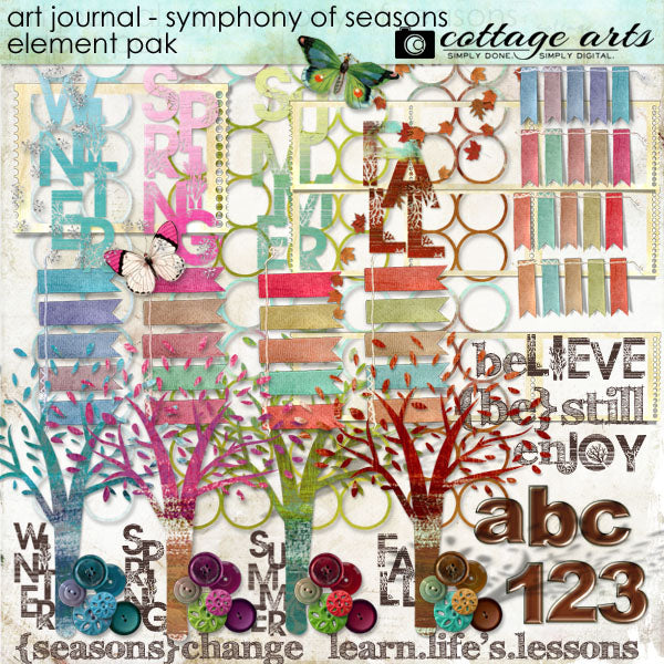 Art Journal - Symphony of Seasons Element Pak