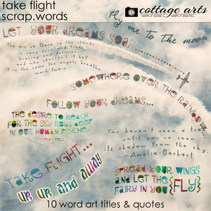 Take Flight Scrap.Words
