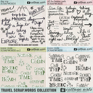 Travel Scrap.Words Collection
