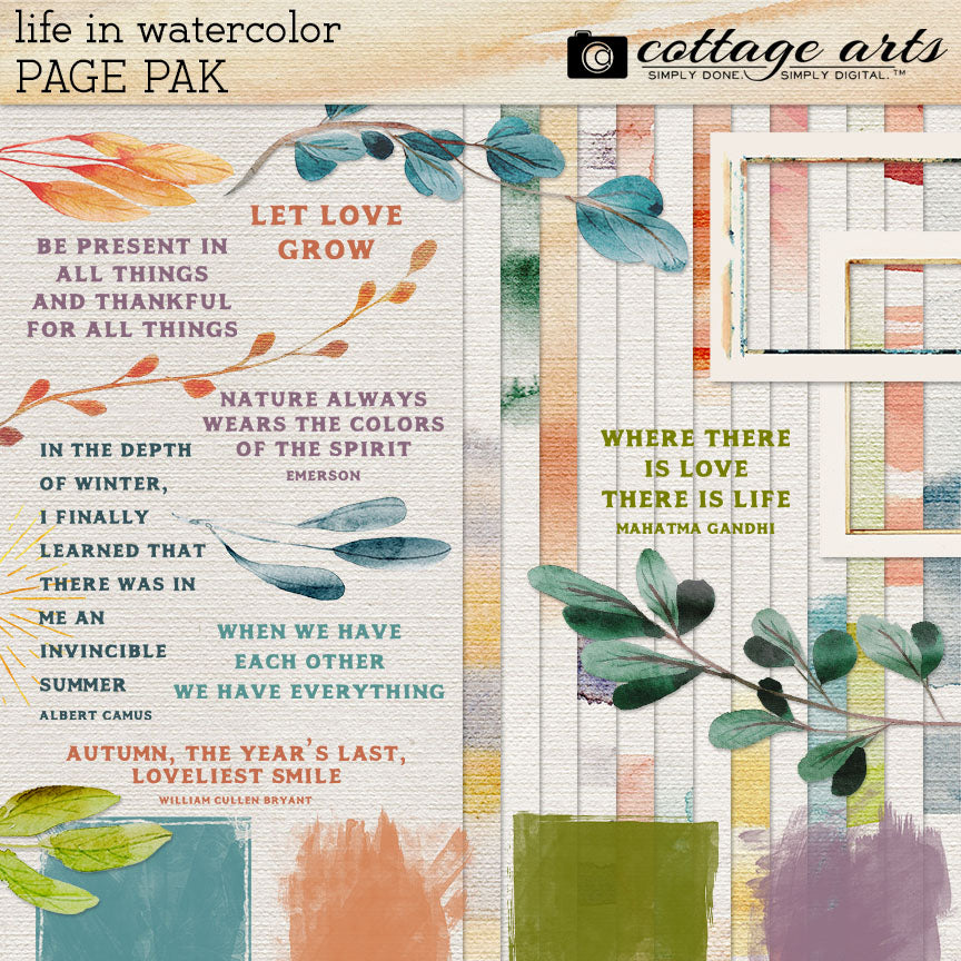 Life in Watercolor Page Pak