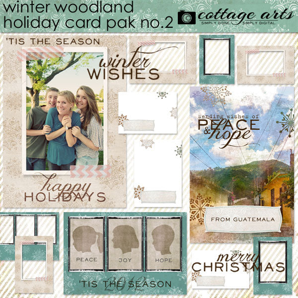 Winter Woodland 2 Holiday Card Pak
