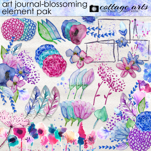 Art Journal - Blossoming Element Pak
