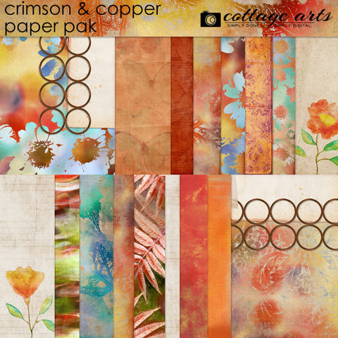 Crimson & Copper Paper Pak
