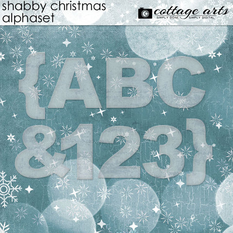 Shabby Christmas AlphaSet