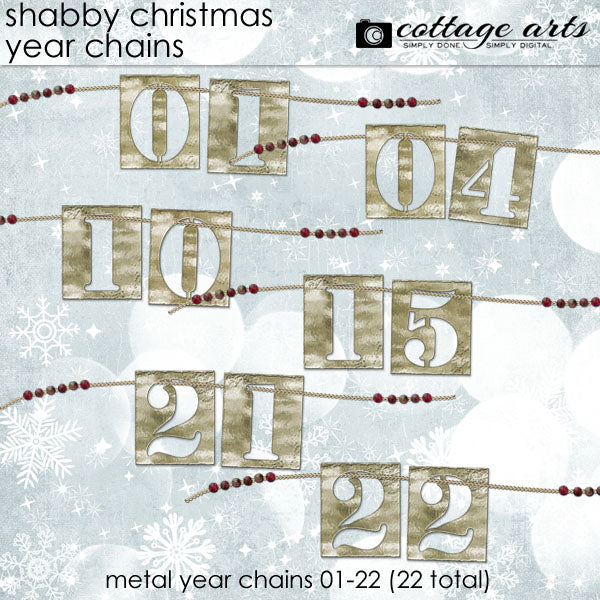 Shabby Christmas Year Chains
