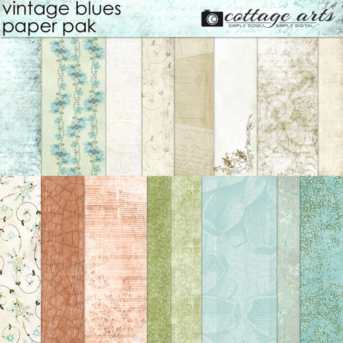 Vintage Blues Paper Pak