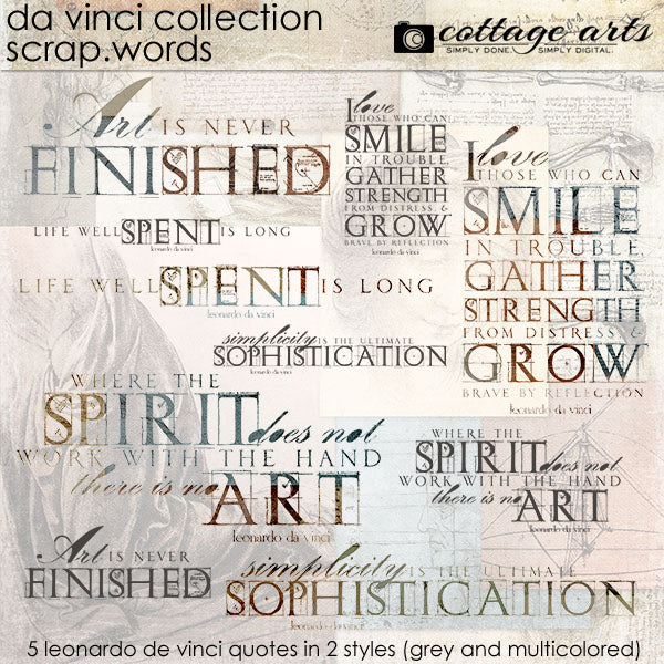 Da Vinci Collection Scrap.Words