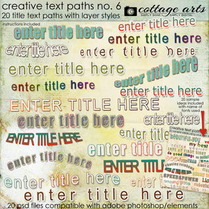 Creative Text Paths 6