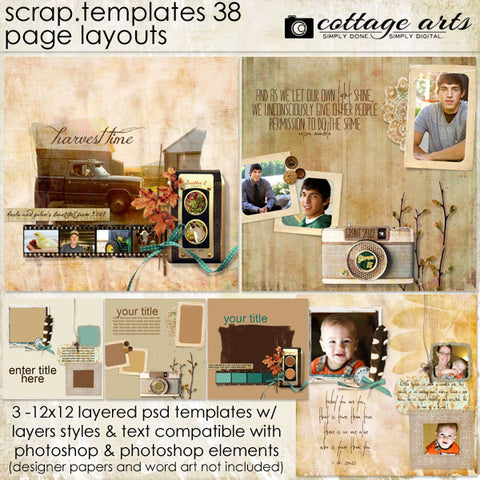 Scrap Templates 38 - Page Layouts