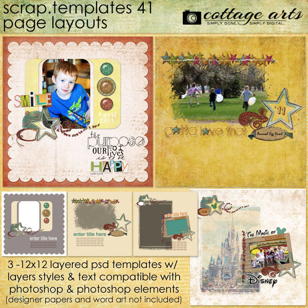 Scrap Templates 41 - Page Layouts