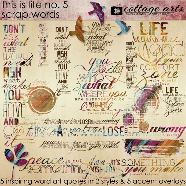 This is Life 5 Scrap.Words