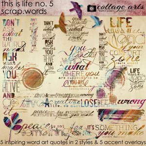 This is Life 5 Scrap.Words